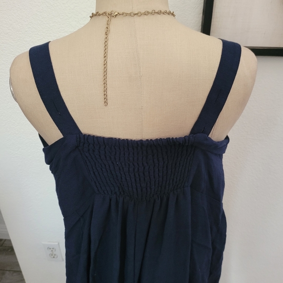 Wild fable jumpsuit navy blue adjustable straps - Picture 5 of 5